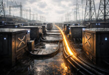 XRP rallies as ledger activity surges — even as ETFs suffer over $50 million in outflows Close-up of a gold Bitcoin coin beside a glossy black G Coin featuring a glowing multicolor “G” emblem, set in front of a blurred trading screen with rising market charts and a visible $75K marker.