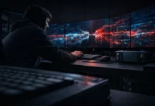 DeFi users pull $10 billion out of the market as $292 million exploit sparks bank-run optics Bitcoin coin lodged in a deep crack between Wall Street and a rundown gas station street, symbolizing fragile markets as record highs clash with collapsing consumer confidence