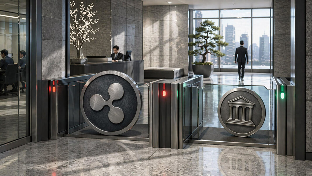 Security team monitors blockchain flows on large screens as a digital lock blocks stolen funds, reflecting crypto’s shift from censorship resistance to emergency intervention after hackers struck