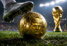 TRUMP coin World Cup VIP offer lets insiders sell while holders compete for tickets Bitcoin logo