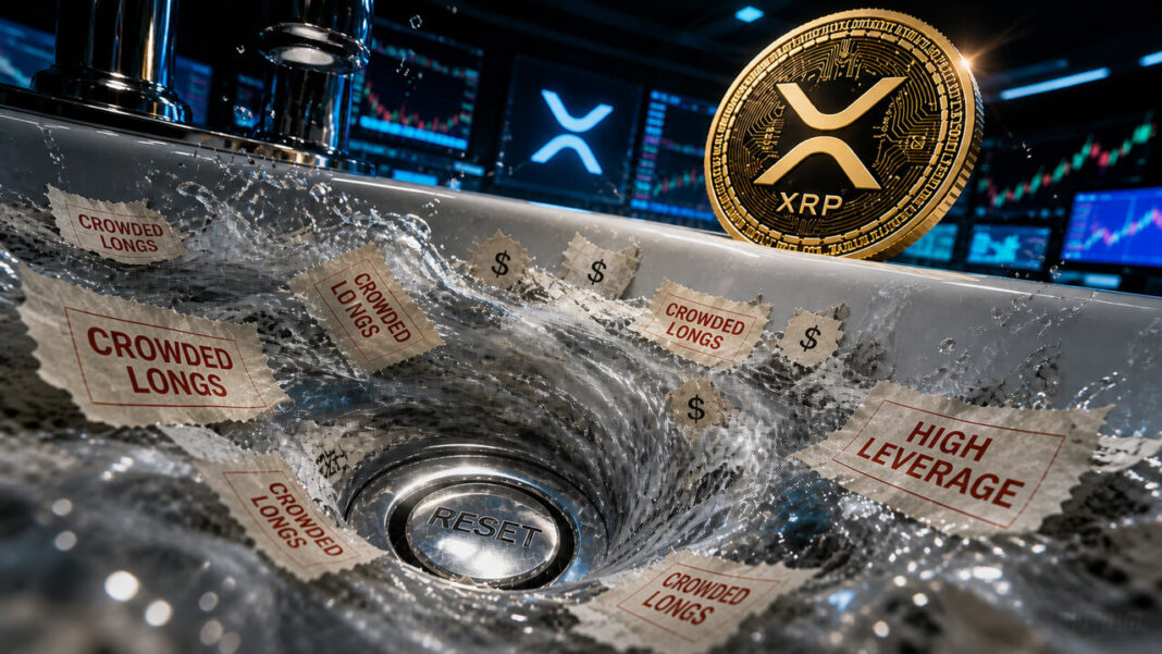 XRP’s leverage has been flushed out while price holds – and the next move is now wide open