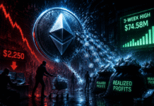 Ethereum Dips To $2,250 As Trader Profit-Taking Hits 3-Week High