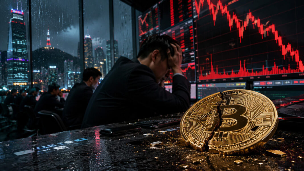 Burning bridge with Bitcoin symbol illustrating crypto bridge risk