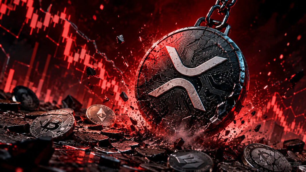 LUNA2 coin with AI-themed background after price surge driven by name confusion hype
