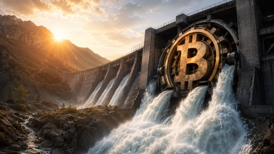 Bitcoin miner solvency test as weak hashprice pressures mining profitability at a hydroelectric-powered Bitcoin mining facility