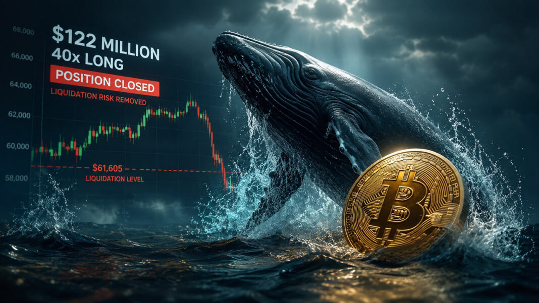 Bitcoin whale dumps $122 million 40x long right before liquidation can strike