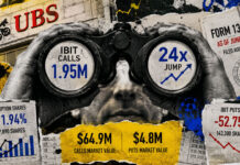 Bitcoin ETF calls surge 24-fold as puts fall 52.75%, reaching 1.95M IBIT underlying shares Bitcoin ETF calls surge 24-fold as puts fall 52.75%, reaching 1.95M IBIT underlying shares
