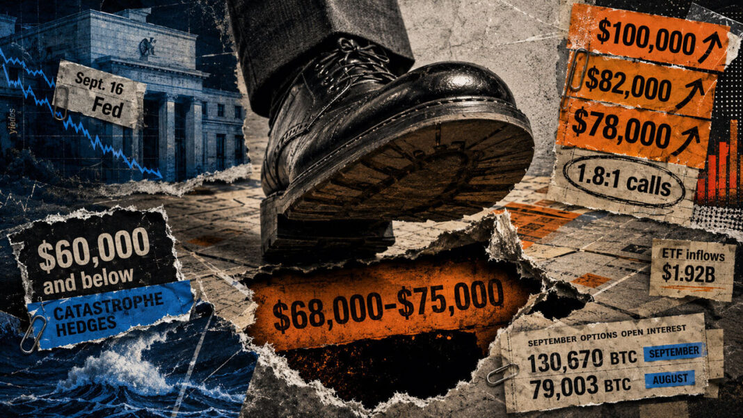 Bitcoin traders hedged $60k and loaded up above $78k leaving the low $70k exposed
