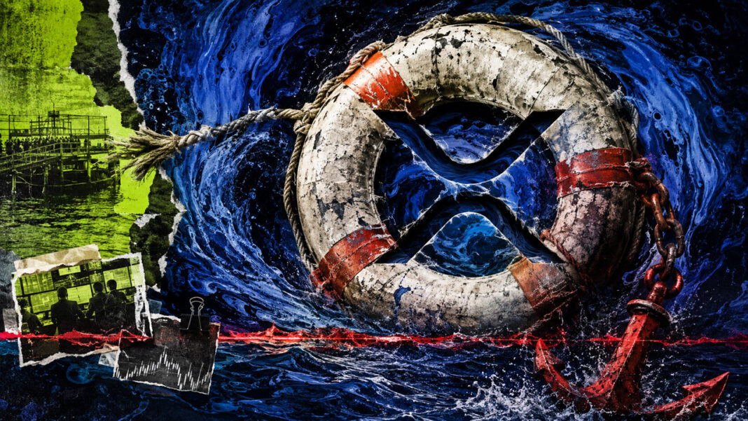 With leverage outnumbering spot volume 6 to 1, XRP traders are walking a $2.36B tightrope