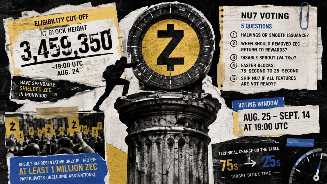 Zcash surges 62% to $880 as holders prepare to vote on changing how ZEC is issued