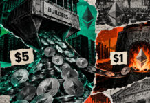 Ethereum arbitrage study reveals builders receive $5 for every $1 burned by the network Ethereum arbitrage study reveals builders receive $5 for every $1 burned by the network